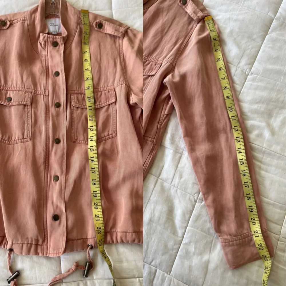 SOLD 💟 RAILS Collins Utility Linen Blend Jacket in Rose Dust Size Small - Picture 14 of 16